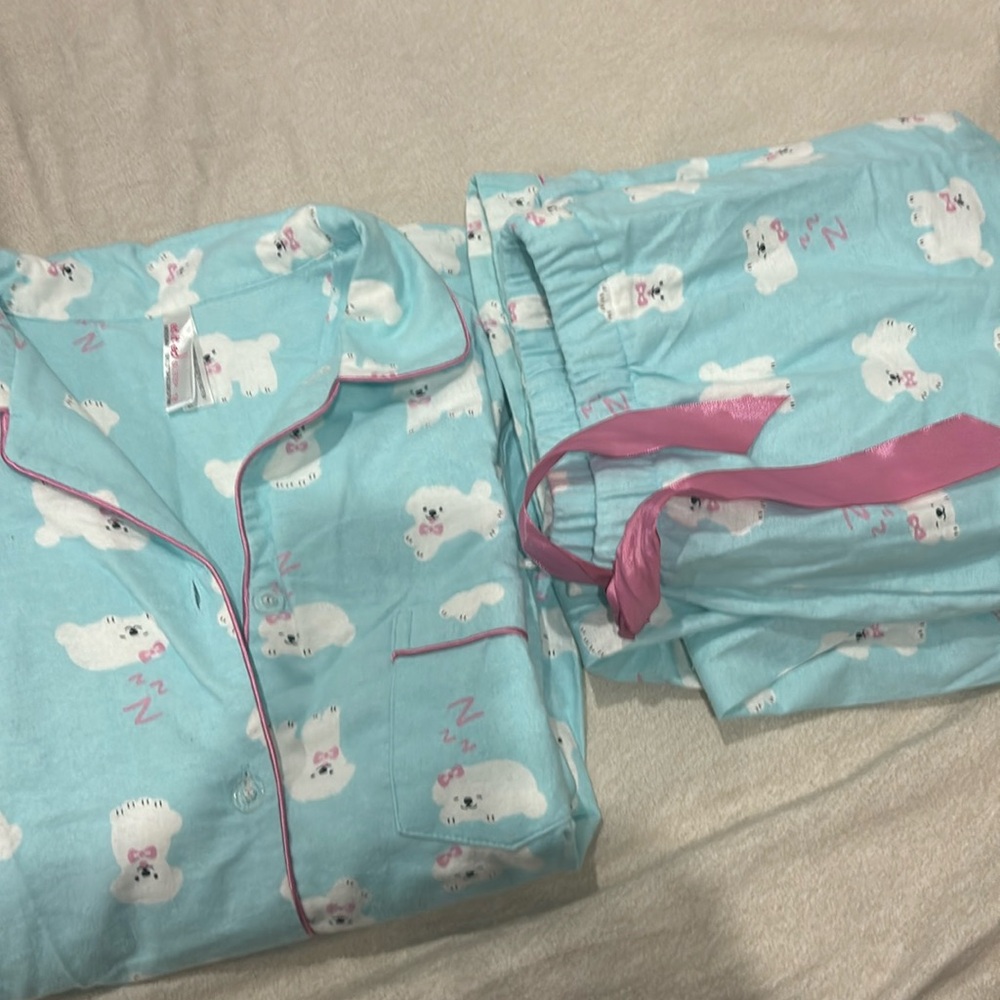 Women’s XL poodle pajama set new without tag size 18